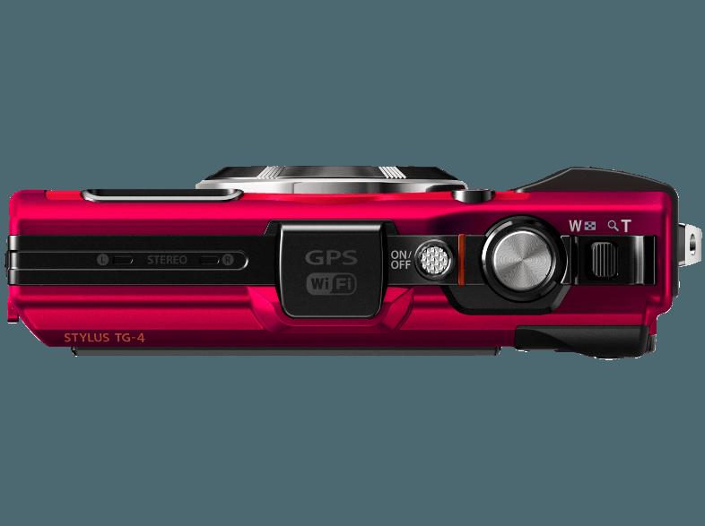 OLYMPUS TG 4  Rot (16 Megapixel, 4x opt. Zoom, 7.6 cm LCD, WLAN), OLYMPUS, TG, 4, Rot, 16, Megapixel, 4x, opt., Zoom, 7.6, cm, LCD, WLAN,