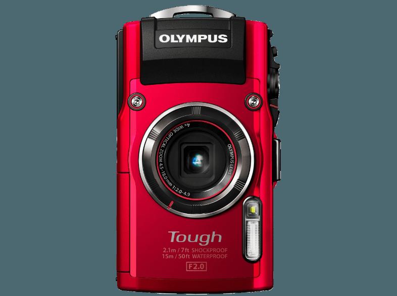 OLYMPUS TG 4  Rot (16 Megapixel, 4x opt. Zoom, 7.6 cm LCD, WLAN)
