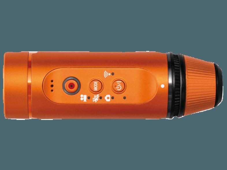 PANASONIC HX-A1 ME-D Actioncam Orange (Wasserdicht bis: bis zu 1.5 m, MOS, WLAN)