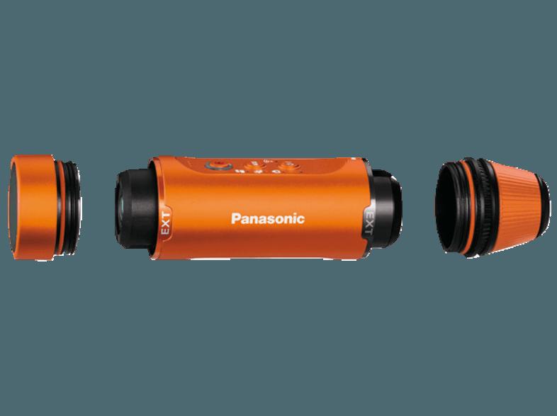 PANASONIC HX-A1 ME-D Actioncam Orange (Wasserdicht bis: bis zu 1.5 m, MOS, WLAN), PANASONIC, HX-A1, ME-D, Actioncam, Orange, Wasserdicht, bis:, bis, 1.5, m, MOS, WLAN,