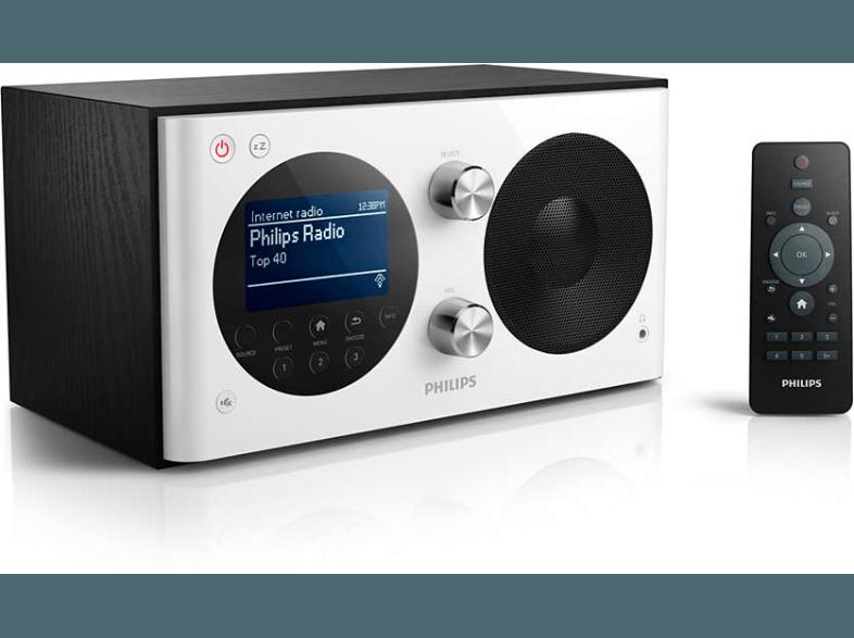 PHILIPS AE8000/10 Tragbares Radio (UKW, DAB , Internet-Radio, UKW, Schwarz, Weiß), PHILIPS, AE8000/10, Tragbares, Radio, UKW, DAB, Internet-Radio, UKW, Schwarz, Weiß,