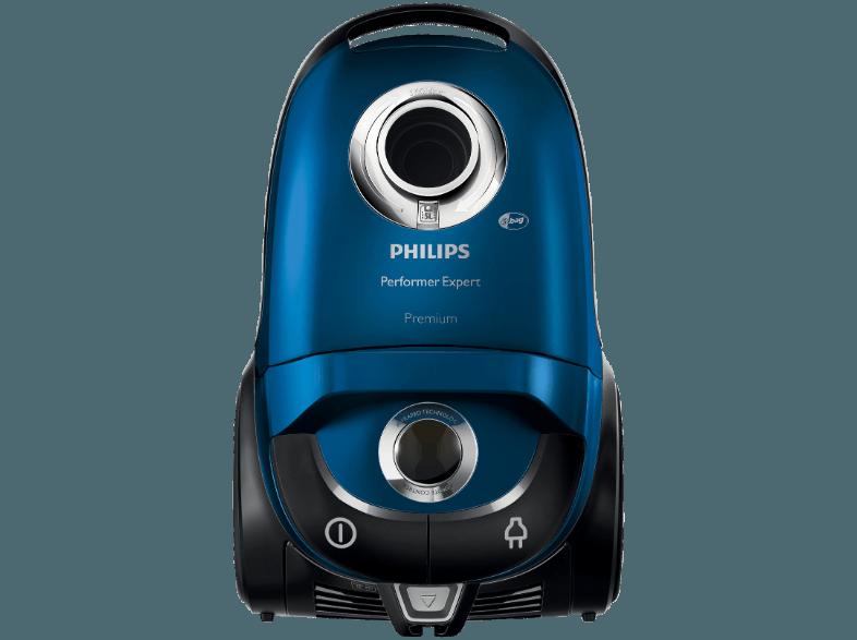 PHILIPS FC 8727/09 Performer Expert Premium (Bodenstaubsauger, HEPA 13, A, Chrom/Blau)