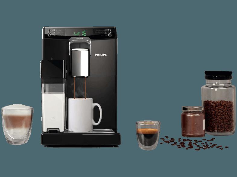 PHILIPS HD 8847/01 Serie 4000 Kaffeevollautomat (Keramikmahlwerk, 1.8 Liter, Schwarz), PHILIPS, HD, 8847/01, Serie, 4000, Kaffeevollautomat, Keramikmahlwerk, 1.8, Liter, Schwarz,