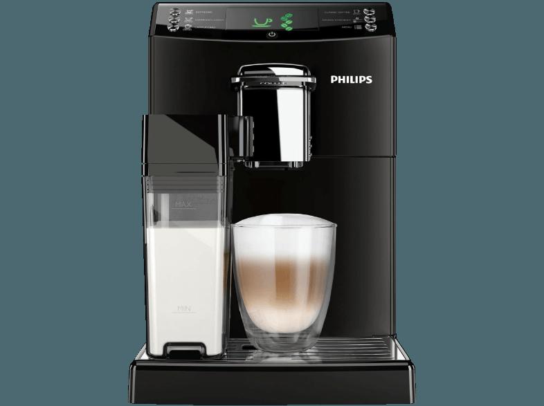 PHILIPS HD 8847/01 Serie 4000 Kaffeevollautomat (Keramikmahlwerk, 1.8 Liter, Schwarz)