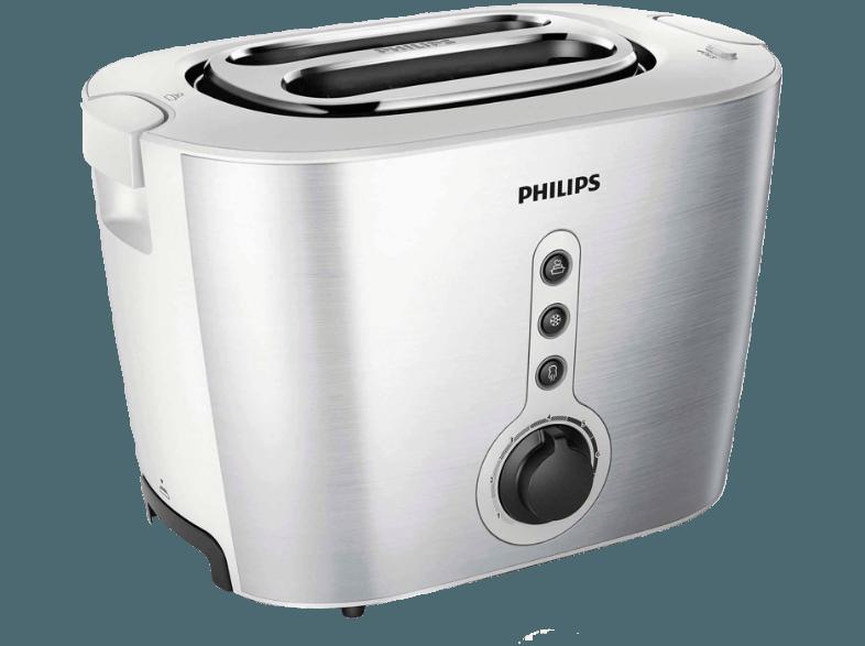 PHILIPS HD2636/00 Toaster Edelstahl/Weiß (1 kW, Schlitze: 2)