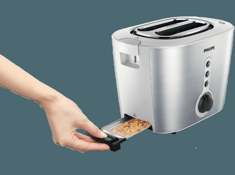 PHILIPS HD2636/00 Toaster Edelstahl/Weiß (1 kW, Schlitze: 2)