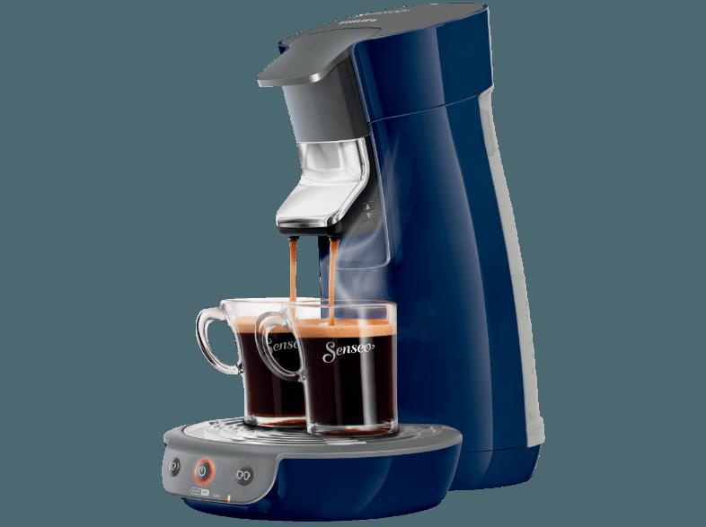 PHILIPS Senseo Viva Café HD7825/46 Kaffeepadmaschine (0.9 Liter, Brombeerblau)