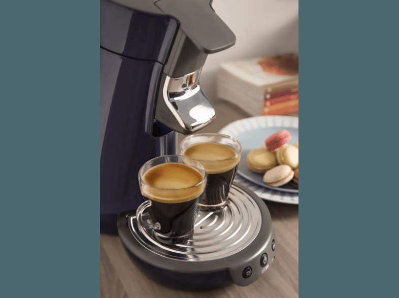 PHILIPS Senseo Viva Café HD7825/46 Kaffeepadmaschine (0.9 Liter, Brombeerblau)