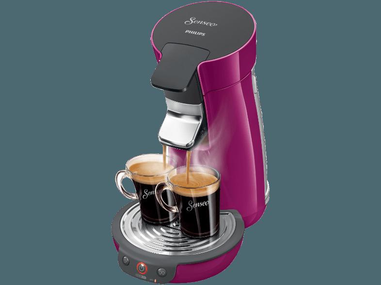 PHILIPS Senseo Viva Café HD7825/72 Kaffeepadmaschine (0.9 Liter, Cassis)