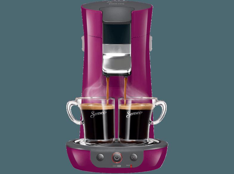 PHILIPS Senseo Viva Café HD7825/72 Kaffeepadmaschine (0.9 Liter, Cassis)