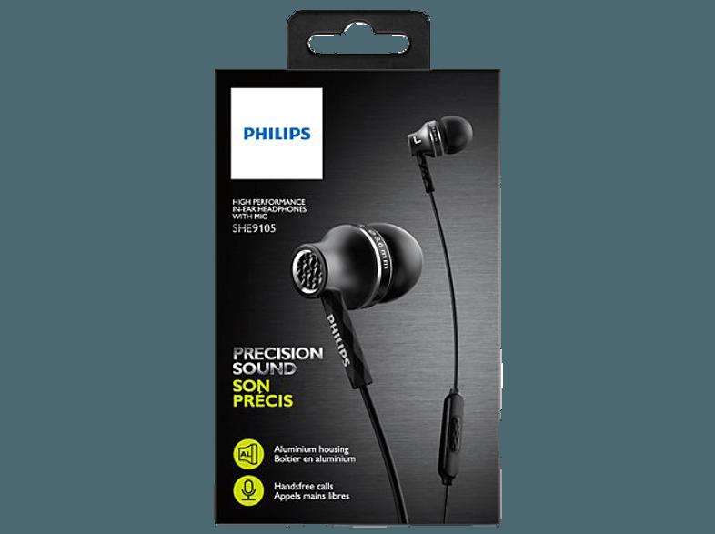 PHILIPS SHE 9105/00 Kopfhörer Schwarz