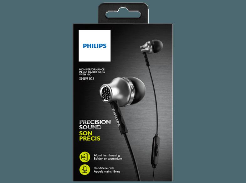 PHILIPS SHE 9105/00 Kopfhörer Silber, PHILIPS, SHE, 9105/00, Kopfhörer, Silber