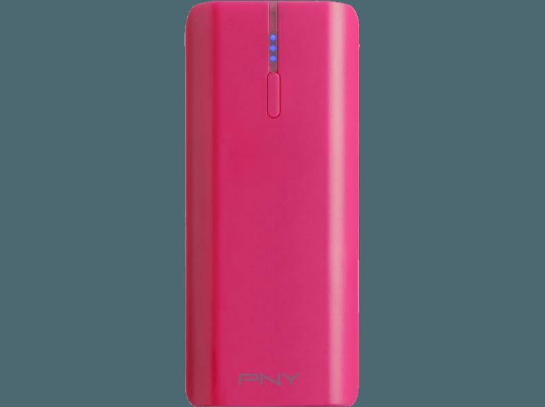 PNY P-B5200-2TP01-RB PowerPack/Powerbank/mobiles Laden/Ersatzbatterie/Ersatzakku 5.200 mAh Pink