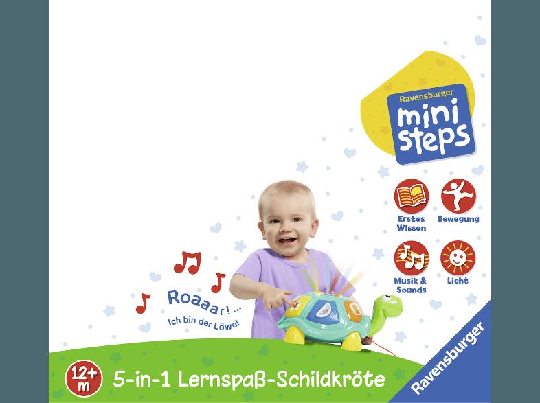 RAVENSBURGER 04446 5-in-1 Lernspass Schildkröte Gelb