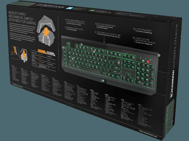 RAZER BlackWidow Ultimate Stealth Mechanische Gaming Tastatur