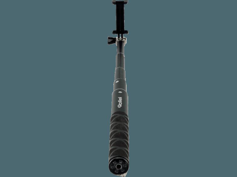 ROLLEI 21576 4 Fun Einbein Selfiestick, Schwarz, (Ausziehbar bis 900 mm)