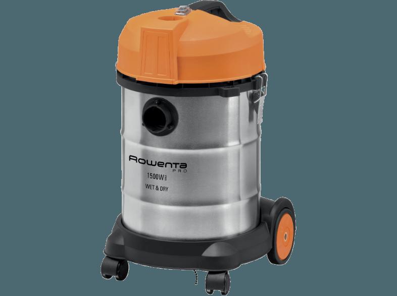 ROWENTA RU 5053EH PRO (1500 Watt, Austauschbare Filter für den Nass- und Trockeneinsatz, Schwarz/Orange/Edelstahl)