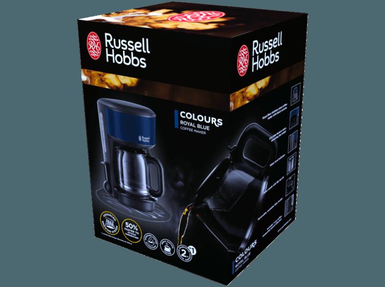 RUSSELL HOBBS 20134-56 COLOURS Glas-Kaffeemaschine Blau/Schwarz (Glaskanne, Brausekopf-Technologie - Bessere Kaffee-Extraktion für ein hervorragendes