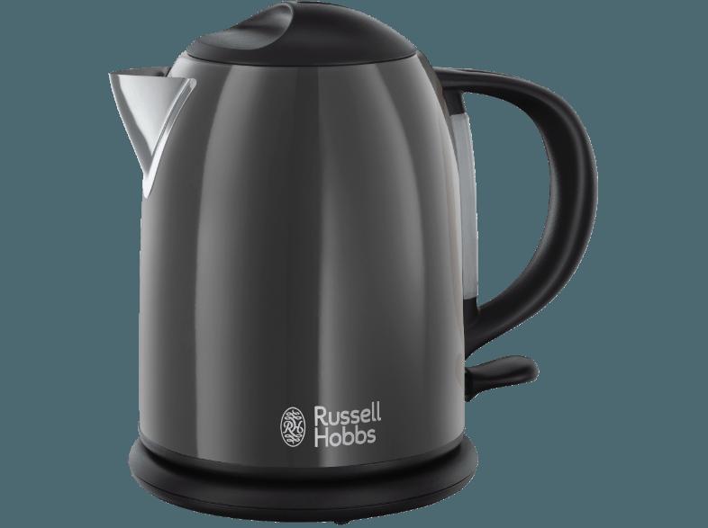 RUSSELL HOBBS 20192-70 Storm Grey Wasserkocher Grau/Schwarz (2200 Watt, 1.0 Liter), RUSSELL, HOBBS, 20192-70, Storm, Grey, Wasserkocher, Grau/Schwarz, 2200, Watt, 1.0, Liter,