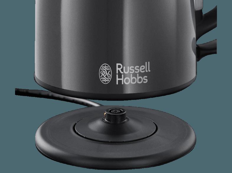 RUSSELL HOBBS 20192-70 Storm Grey Wasserkocher Grau/Schwarz (2200 Watt, 1.0 Liter), RUSSELL, HOBBS, 20192-70, Storm, Grey, Wasserkocher, Grau/Schwarz, 2200, Watt, 1.0, Liter,