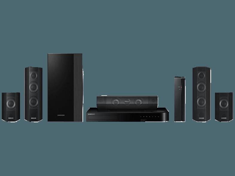 SAMSUNG HT-J7500W 5.1 Heimkino-System (5x Lautsprecher, Subwoofer, Steuereinheit, Bluetooth, App-steuerbar, Schwarz), SAMSUNG, HT-J7500W, 5.1, Heimkino-System, 5x, Lautsprecher, Subwoofer, Steuereinheit, Bluetooth, App-steuerbar, Schwarz,