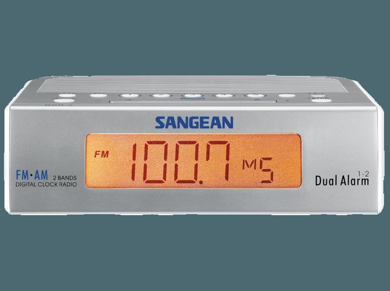 SANGEAN RCR-5 Uhrenradio (Digital Radio, FM Tuner, FM, MW, Silber), SANGEAN, RCR-5, Uhrenradio, Digital, Radio, FM, Tuner, FM, MW, Silber,