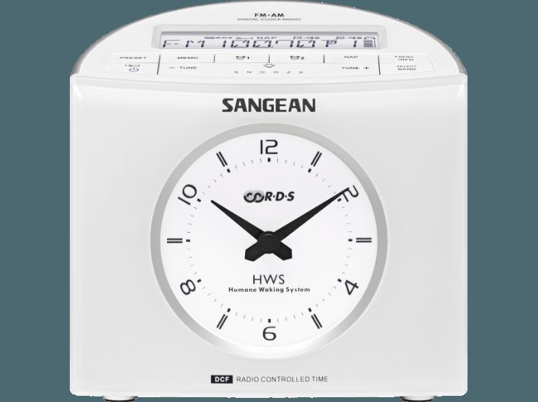 SANGEAN RCR-9 Uhrenradio (FM, MW, FM, MW, Weiß), SANGEAN, RCR-9, Uhrenradio, FM, MW, FM, MW, Weiß,