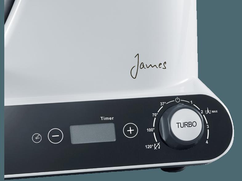 SEVERIN KM 3895 - James the Wondermachine Küchenmaschine mit Kochfunktion Schwarz/Weiß 1050 Watt