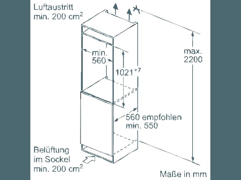 SIEMENS KI32LVS30 Kühlschrank (157 kWh/Jahr, A  , 1022 mm hoch, Weiß)