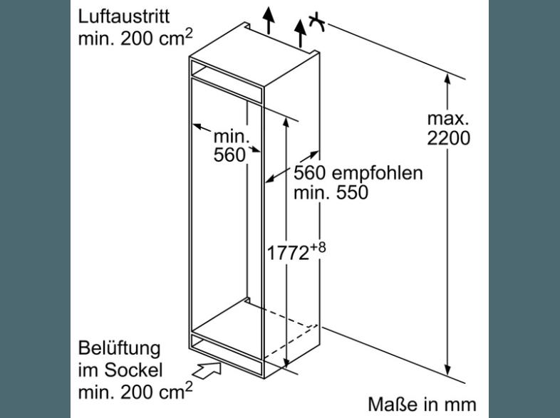 SIEMENS KI86NVS30 Kühlgefrierkombination (222 kWh/Jahr, A  , 1772 mm hoch, Weiß)