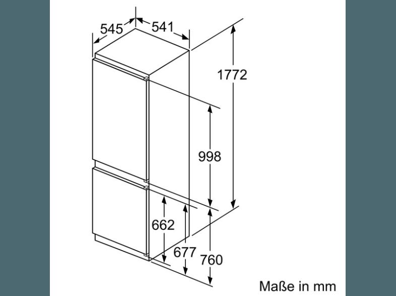 SIEMENS KI86NVS30 Kühlgefrierkombination (222 kWh/Jahr, A  , 1772 mm hoch, Weiß)