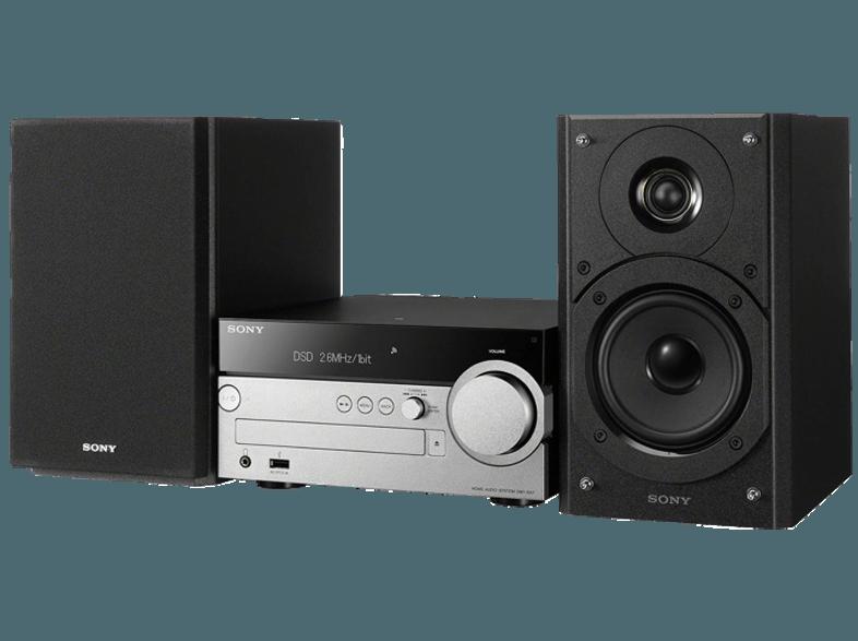SONY CMT-SX7B Micro Anlage (Schwarz/Silber), SONY, CMT-SX7B, Micro, Anlage, Schwarz/Silber,