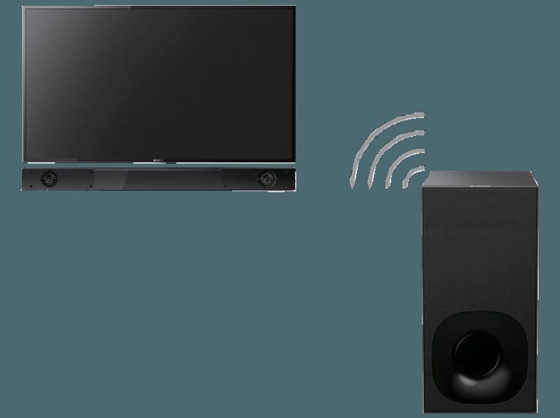 SONY HT-NT3 Soundbar (2.1 Heimkino-System, Bluetooth, App-steuerbar, Schwarz)