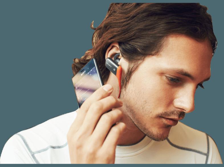 SONY MDR-AS600BT Spritzwassergeschützer Bluetooth In-Ohr-Kopfhörer, NFC, orange Kopfhörer Orange