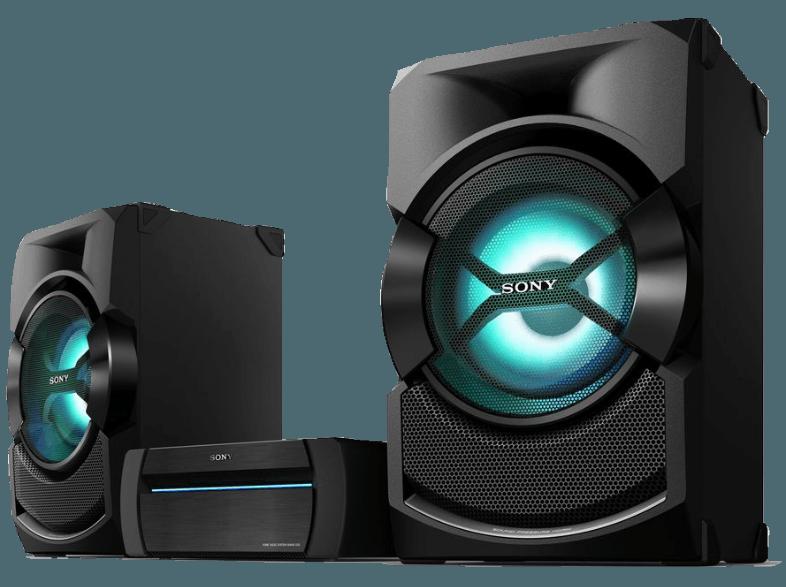 SONY SHAKE X3 Audiosystem (iPod Steuerung, CD, CD-R, CD-RW, Schwarz)