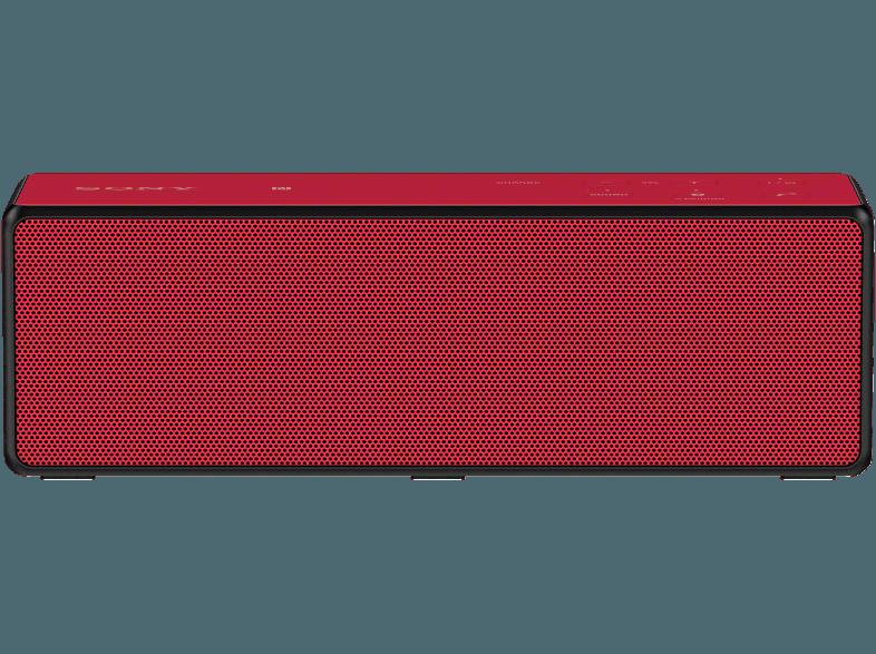 SONY SRS-X33 Tragbarer Bluetooth Lautsprecher Rot