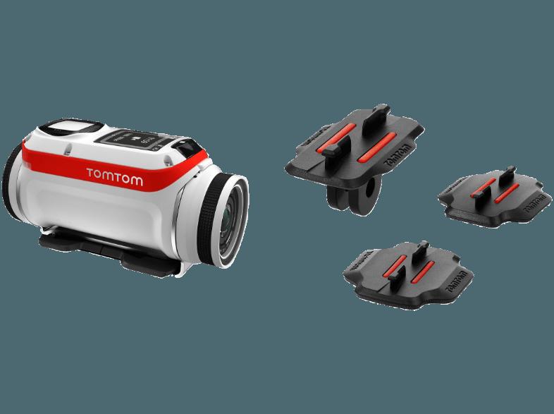 TOMTOM Bandit Actioncam Weiß (Wasserdicht bis: mit Unterwasserlinse bis zu 50 m,  WLAN)