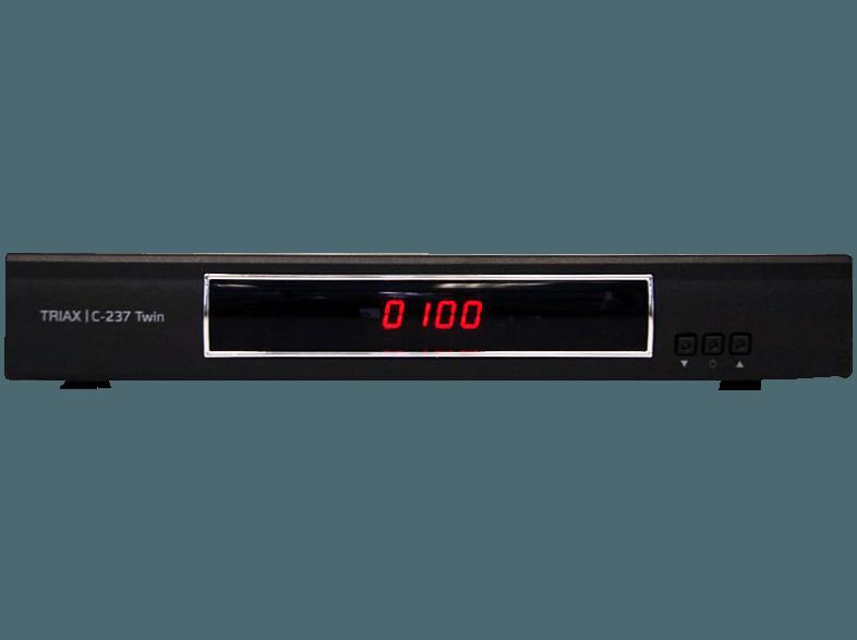 TRIAX Triax-C-237 Digitaler HD-Twin Kabel-Receiver (HDTV, PVR-Funktion, Twin Tuner, DVB-C, Schwarz), TRIAX, Triax-C-237, Digitaler, HD-Twin, Kabel-Receiver, HDTV, PVR-Funktion, Twin, Tuner, DVB-C, Schwarz,