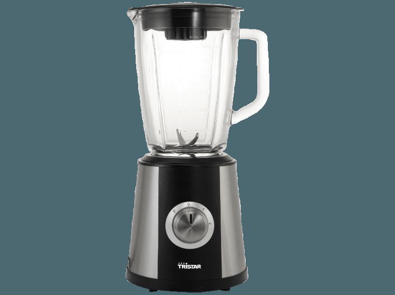 TRISTAR BL-4430 Standmixer Edelstahl/Schwarz (500 Watt, 1,5 Liter)