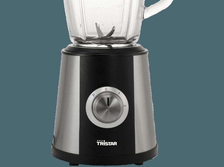 TRISTAR BL-4430 Standmixer Edelstahl/Schwarz (500 Watt, 1,5 Liter)