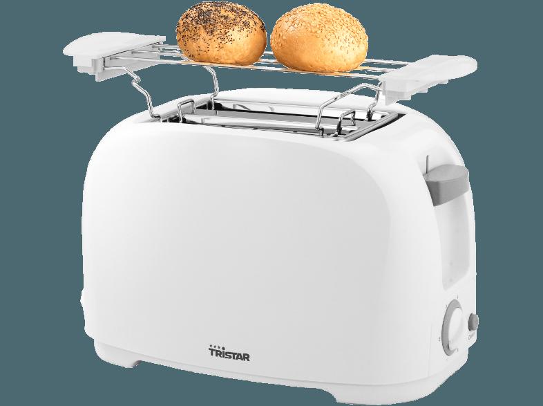 TRISTAR BR-1013 Toaster Weiß (800 Watt, Schlitze: 2)