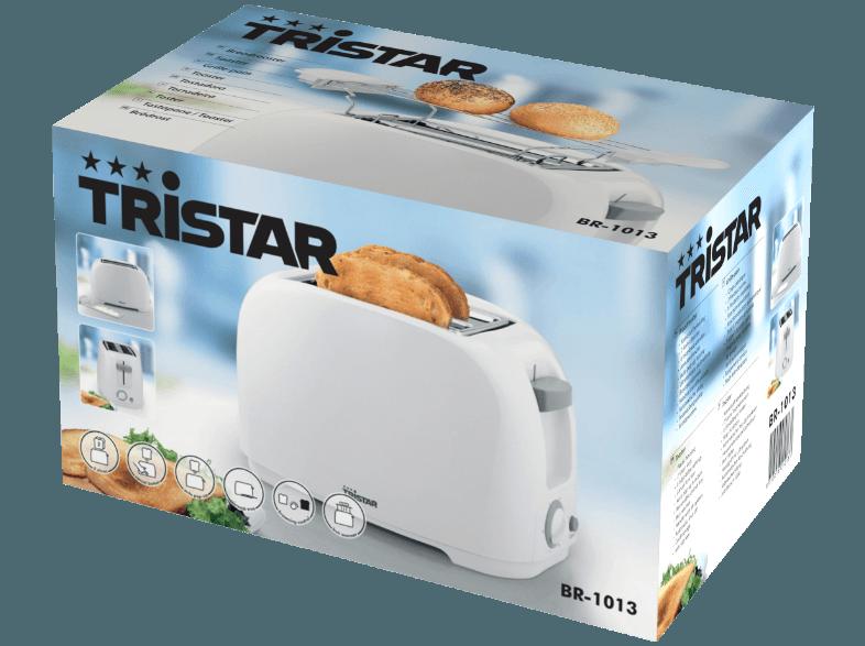 TRISTAR BR-1013 Toaster Weiß (800 Watt, Schlitze: 2), TRISTAR, BR-1013, Toaster, Weiß, 800, Watt, Schlitze:, 2,