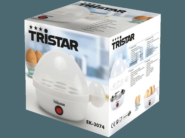TRISTAR EK-3074 Eierkocher - Geeignet für 7 Eier Eierkocher (Anzahl Eier:7, Weiß)