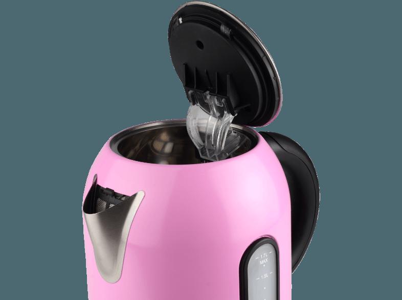 TRISTAR WK-3219 Wasserkocher Pink/Schwarz (2400 Watt, 1.7 Liter), TRISTAR, WK-3219, Wasserkocher, Pink/Schwarz, 2400, Watt, 1.7, Liter,