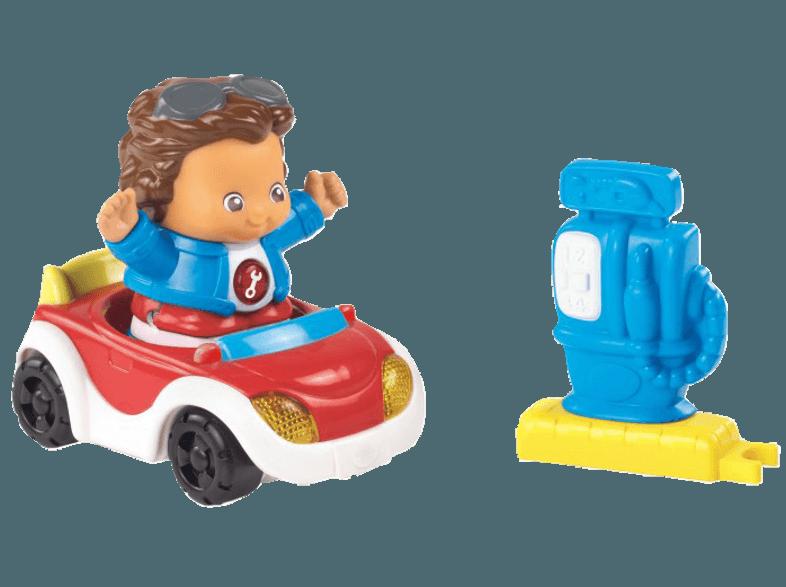 VTECH 80-162604 Kleine Entdeckerbande - Chris mit Cabrio Rot, Blau