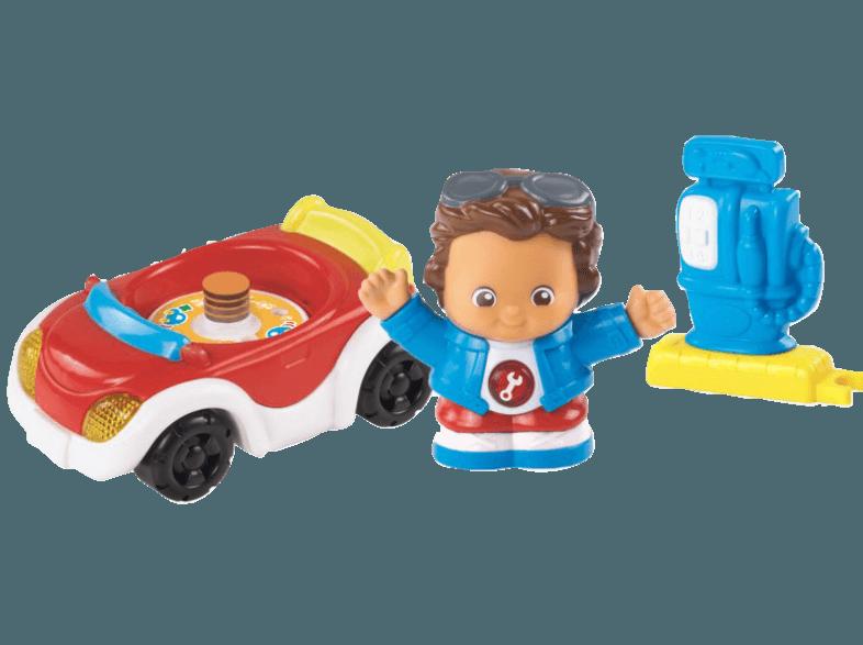 VTECH 80-162604 Kleine Entdeckerbande - Chris mit Cabrio Rot, Blau