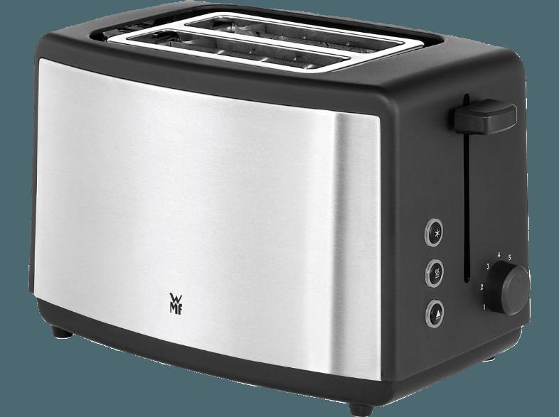 WMF 04.1411.0011 Bueno Toaster Cromargan® matt/Schwarz (800 Watt, Schlitze: 2), WMF, 04.1411.0011, Bueno, Toaster, Cromargan®, matt/Schwarz, 800, Watt, Schlitze:, 2,