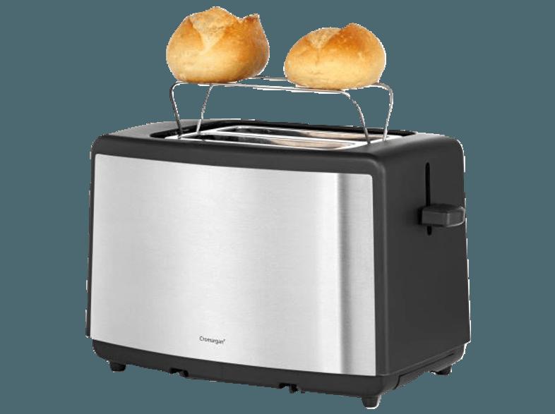 WMF 04.1411.0011 Bueno Toaster Cromargan® matt/Schwarz (800 Watt, Schlitze: 2), WMF, 04.1411.0011, Bueno, Toaster, Cromargan®, matt/Schwarz, 800, Watt, Schlitze:, 2,