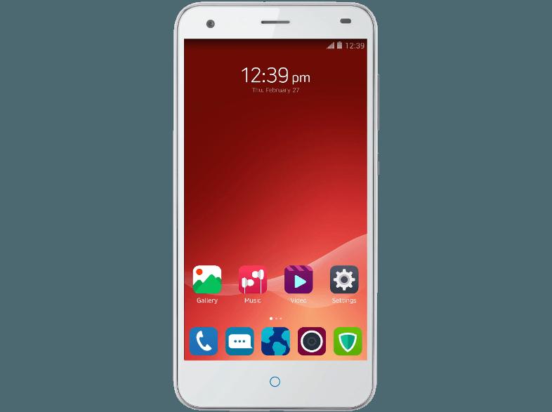 ZTE Blade S6 16 GB Silber Dual SIM