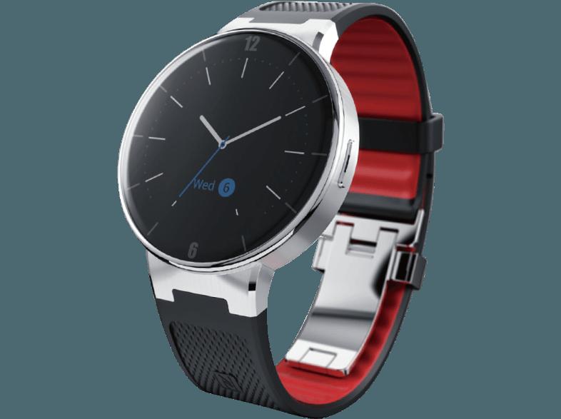 ALCATEL OT WATCH Schwarz/Rot (Smart Watch)